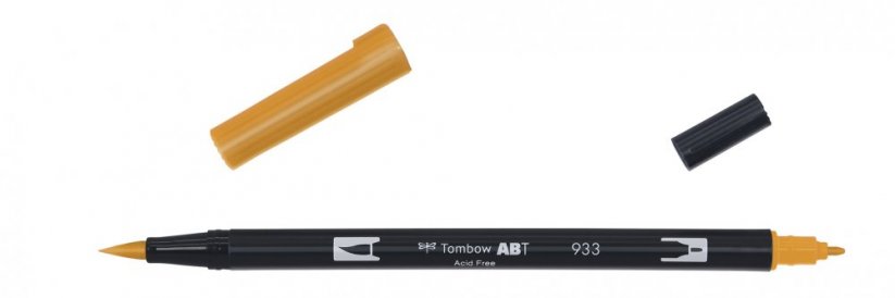 Oboustranný štětcový fix Tombow ABT Dual - Orange