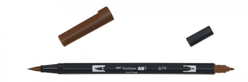 Oboustranný štětcový fix Tombow ABT Dual - Brown