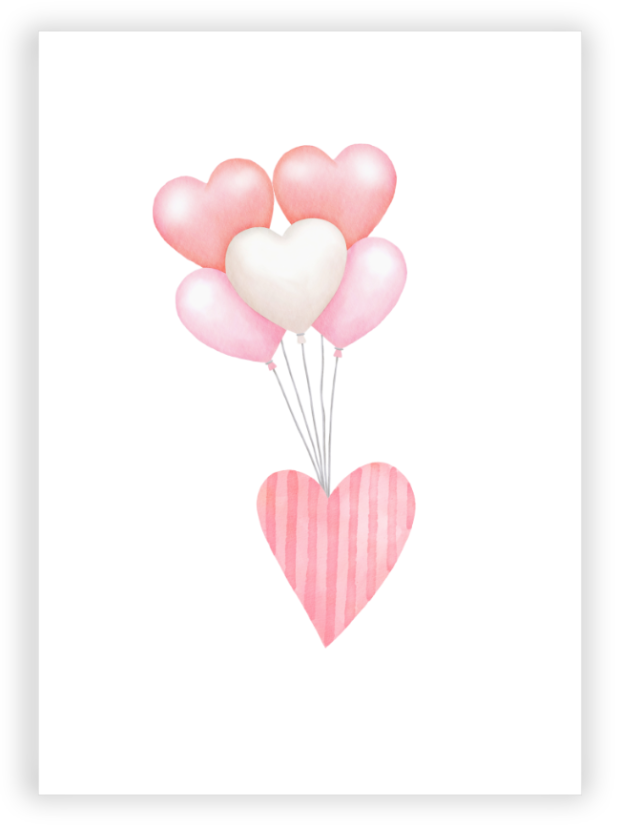 Přáníčko A6 S láskou až do nebes