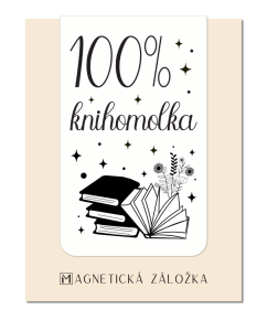 Magnetická záložka - 100% knihomolka
