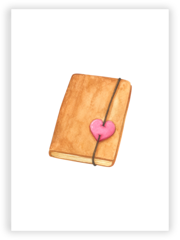 Přáníčko A6 Kniha lásky