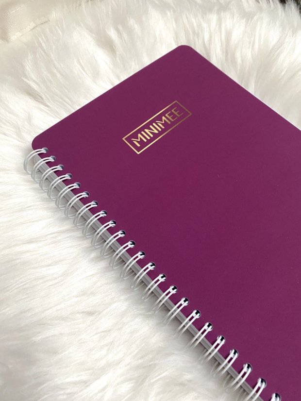 Tečkovaný zápisník MINIMEE (DD) - malinová