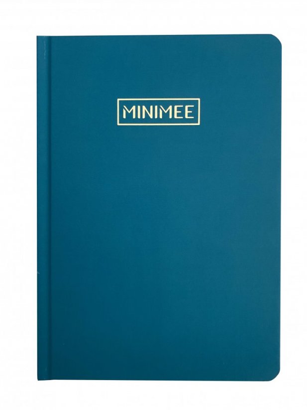 Tečkovaný zápisník MINIMEE 140g - Tmavý tyrkys