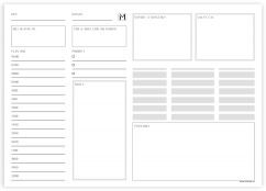 Trhací denní plánovač A4 na stůl - Keep it simple