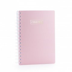 Tečkovaný zápisník MINIMEE - pudrově růžová