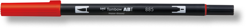 Oboustranný štětcový fix Tombow ABT Dual - Warm Red