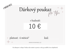 Dárkový poukaz 10 EUR - do emailu