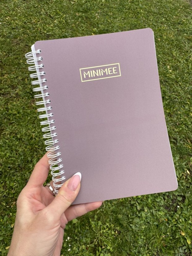 Tečkovaný zápisník MINIMEE - ledová káva