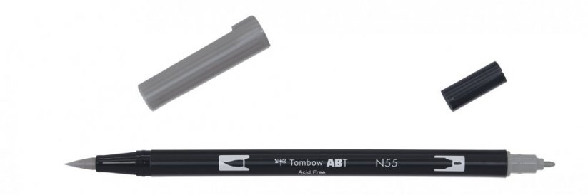 Oboustranný štětcový fix Tombow ABT Dual - Cool Grey 7