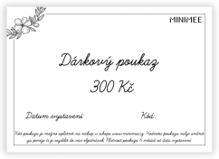 Dárkový poukaz 300 Kč - do emailu