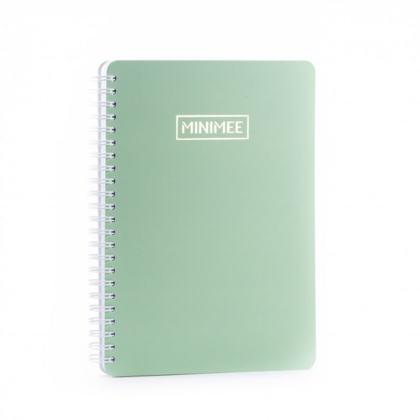 Tečkovaný zápisník MINIMEE - zelenkavá