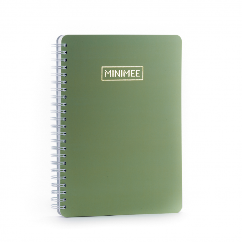 Tečkovaný zápisník MINIMEE - olivová