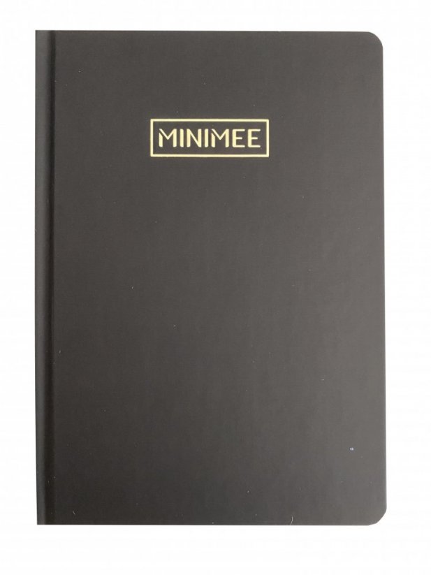 Tečkovaný zápisník MINIMEE 140g - Černý
