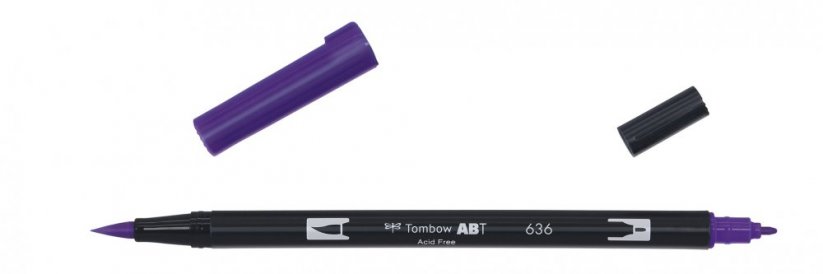 Oboustranný štětcový fix Tombow ABT Dual - Imperial Purple