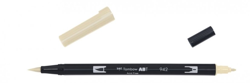 Oboustranný štětcový fix Tombow ABT Dual - Tan