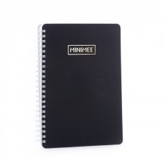 Tečkovaný zápisník MINIMEE - černá
