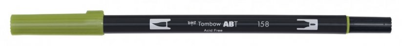 Oboustranný štětcový fix Tombow ABT Dual - Dark Olive