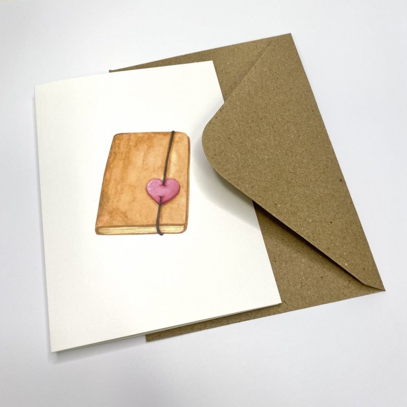 Přáníčko A6 Kniha lásky