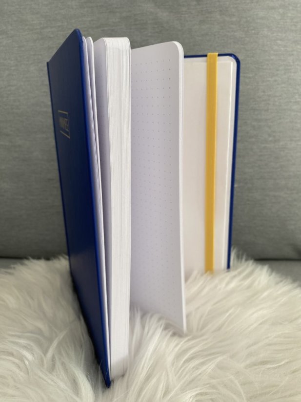 Tečkovaný zápisník MINIMEE 140g - Královsky modrý