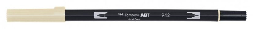 Oboustranný štětcový fix Tombow ABT Dual - Tan