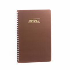 Tečkovaný zápisník MINIMEE - čokoládová