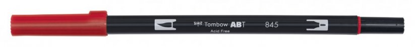 Oboustranný štětcový fix Tombow ABT Dual - Carmine