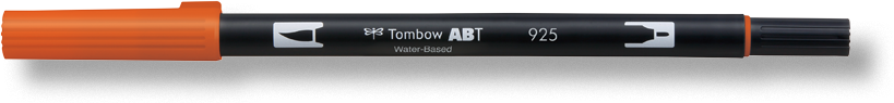 Oboustranný štětcový fix Tombow ABT Dual - Scarlet
